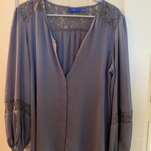 Button down with lace